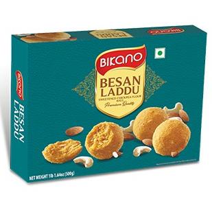 

WQ Premium Indian Sweets | Bikano Besan Laddu | Snack Manisan India | Ladoo TERLARIS