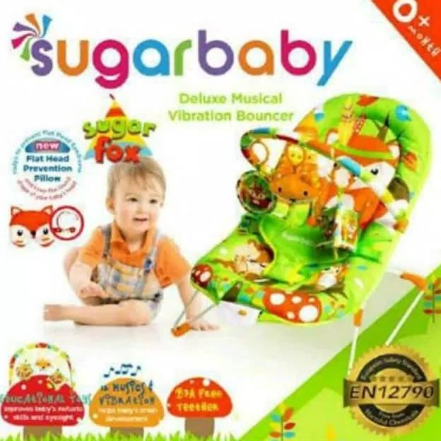 Bouncer Bayi sugar baby/ Kursi Goyang Musik Anak Termurah