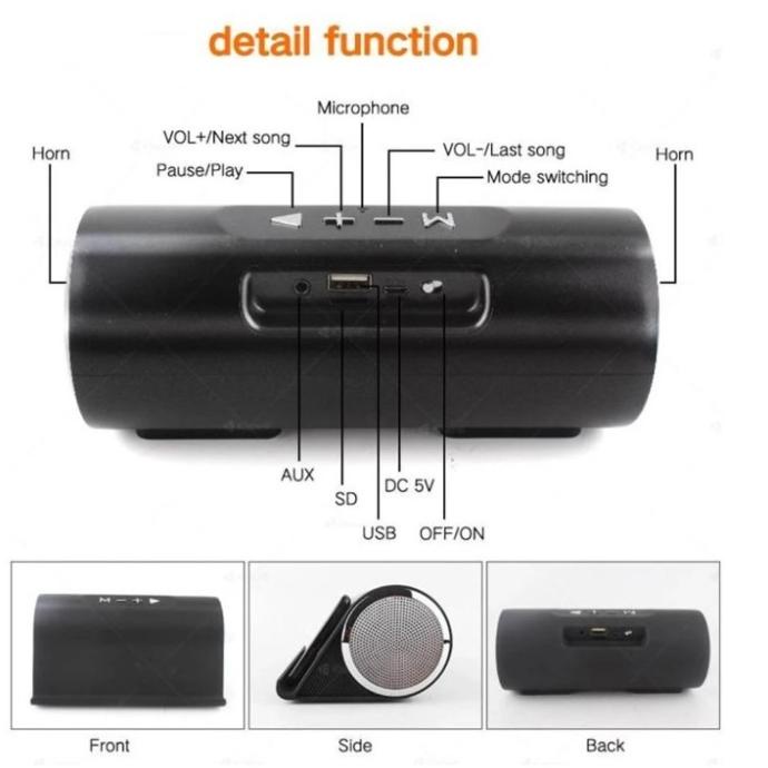 Speaker Bluetooth Portable LP-V9 Wireless Speaker with Stand