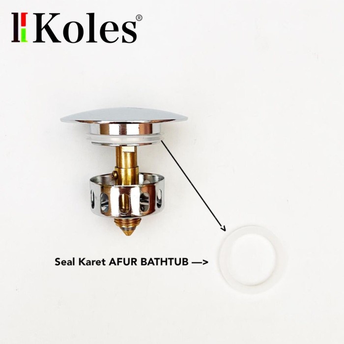 Promo Koles 1279 Seal Karet Afur Bathtub Afur Tray Injak Tekan Model Pencet
