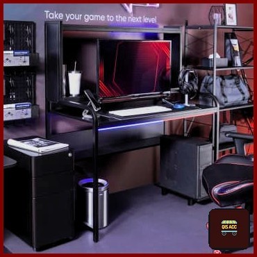Terbaru Meja Gaming Informa Gaming Desk Karel - Hitam Promo Terlaris