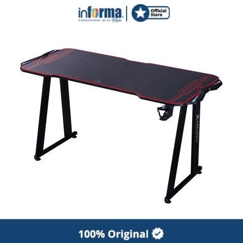 Terbaru Informa Amatsu Ryuu Meja Gaming - Hitam Gaming Desk Meja Komputer Promo Terlaris