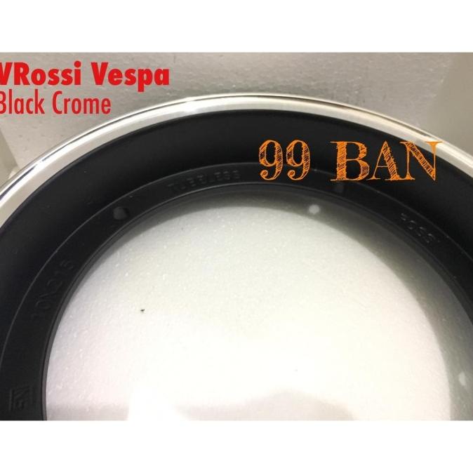 Velg Vrossi Vespa Classic Ring 10 - Black Crome (Sepasang)