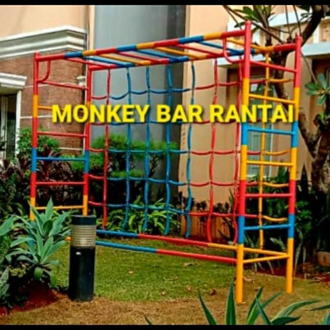 MONKEY BAR RANTAI. Arena Bermain Anak. Besi GALVANIS