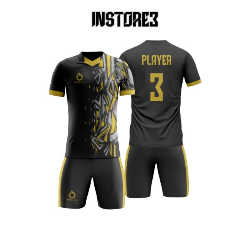 Jersey Futsal Sablon Nama Dan Nomor Kaos Futsal Baju Bola 1 Set + Celana Jersey Team