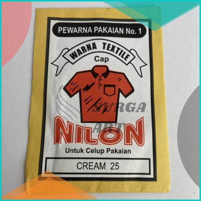 

WANTEX CAP NILON CREAM 25 Pewarna Kain Pakaian Textil Permanen Jeans 1