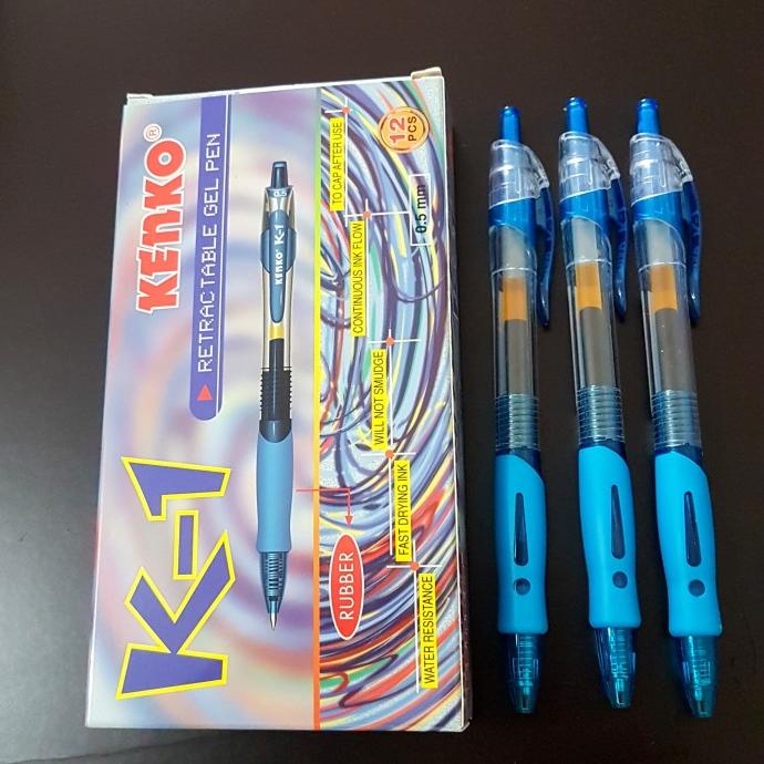 

PULPEN KENKO K-1 0,5MM HITAM BIRU (PER LUSIN)