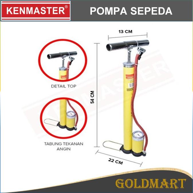 Pompa Sepeda + Meter Kenmaster Pompa Sepeda/Motor