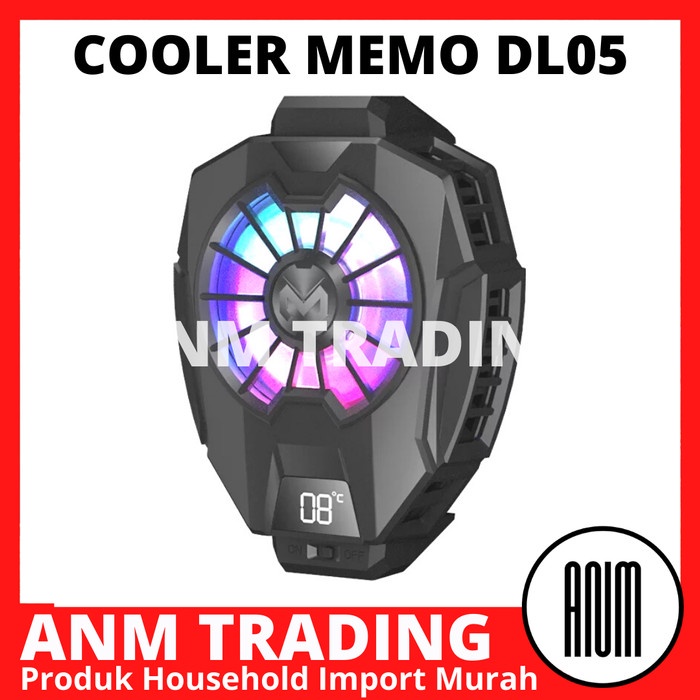 Cooler Handphone Memo Dl05 Gaming Fan Cooler / Pendingin / Gamepad Hp