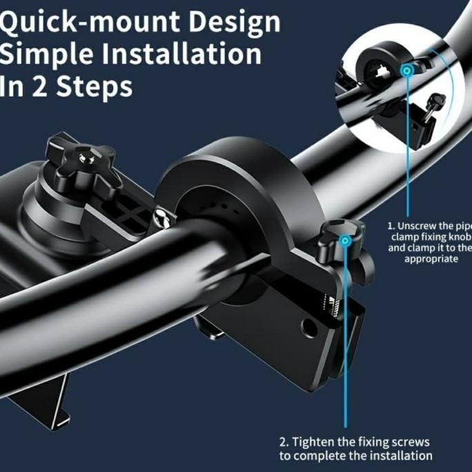 Baseus Knight Motorcycle Phone Stand Holder - Stand HP Sepeda Motor