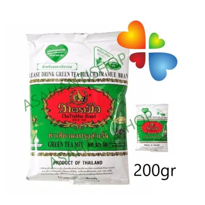 

Special thai green tea chatramue Greentea Hijau 200gr import !