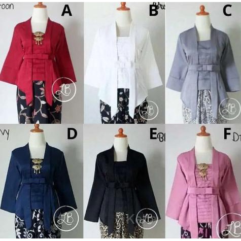 New ATASAN KEBAYA FLOY  HITAM MODERN - kebaya kartini .,