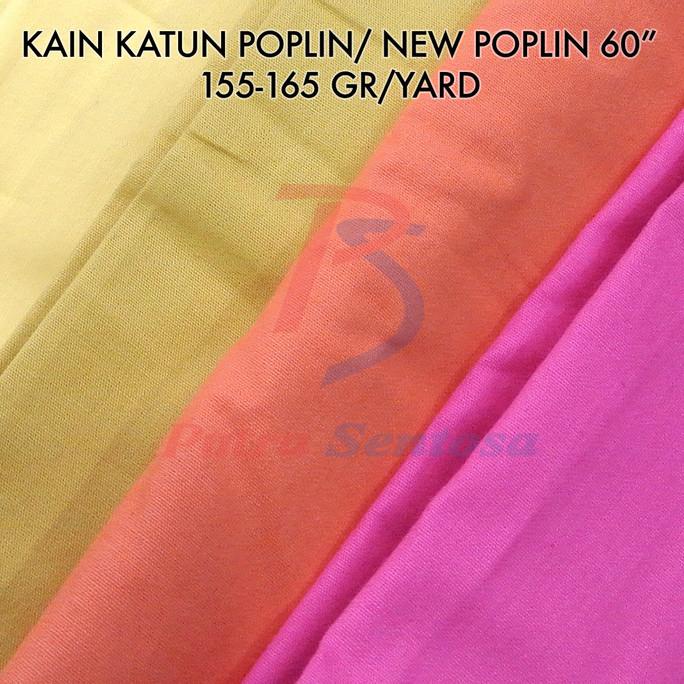 Terlaris Kain Katun Poplin /  Poplin 60" an  khusus 2 yard sample ,.