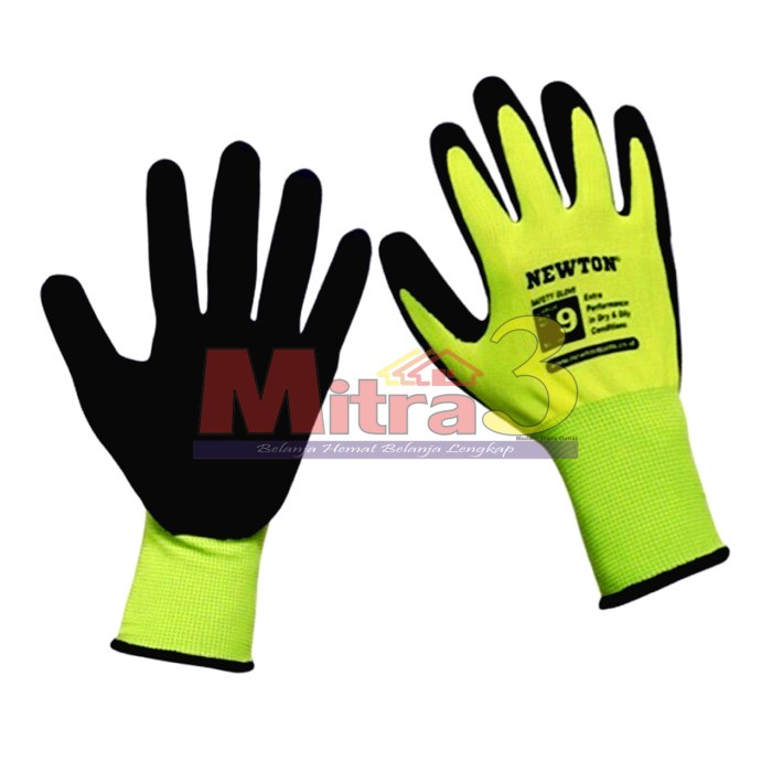 favorit] Sarung Tangan Proyek NEWTON BC-390 / Safety Hand Gloves Karet Kain