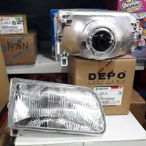 Headlamp Head Lamp Lampu Depan Besar Toyota Starko Starlet Kotak Ep70 Ep75 Original Depo