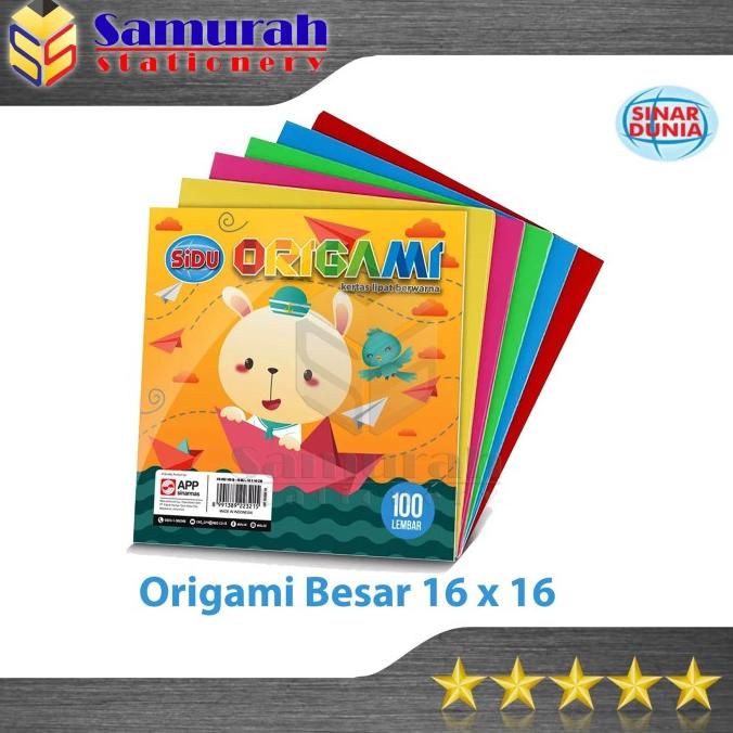 

Kertas Origami Besar Isi 100 Lembar Sidu / Kertas Lipat Tk Besar 16X16