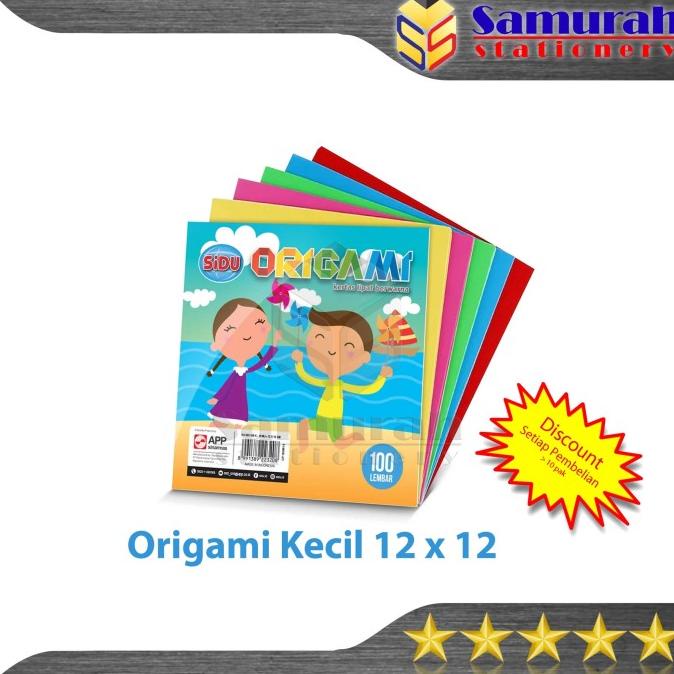 

Kertas Origami Kecil Isi 100 Lembar Sidu / Kertas Lipat Tk Kecil 12X12