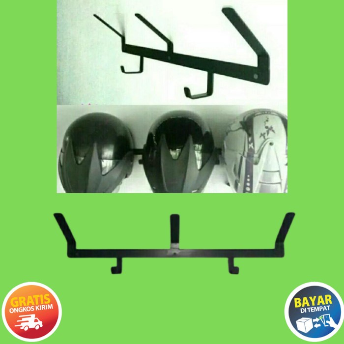 Tempat Helm Gantungan Helm Dinding Hanger Helm Gantungan Jaket