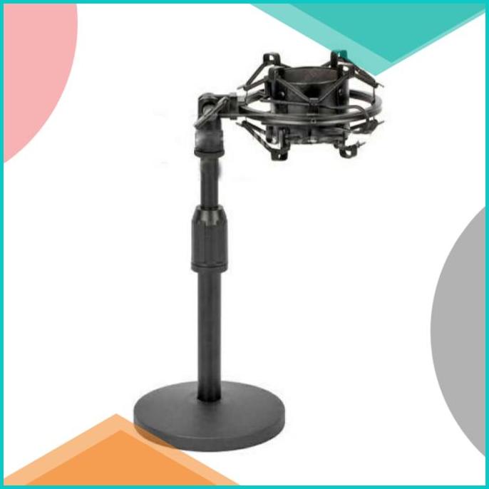 TRIPOD MIC / STAND MIC MEJA Shockmount Microphone ADJUSTABLE 16novz3 t