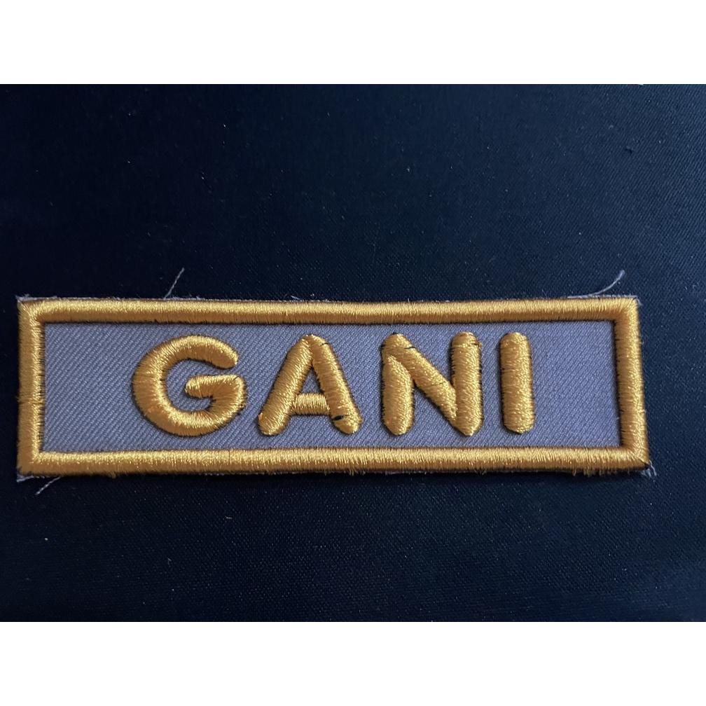 Keren Badge Nama Timbul + Perekat Velcro - Bet Timbul Nama (Request) - Patch Bordir Nama
