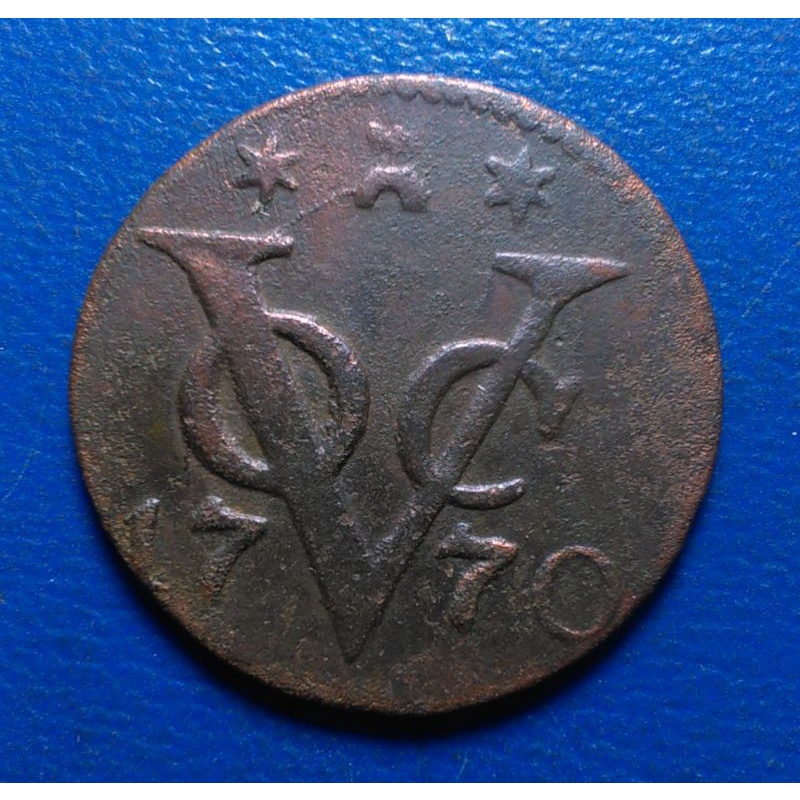 Koin VOC 1 Duit Zeeland 1770