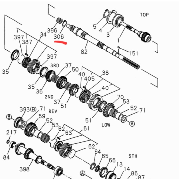 Snap Ring Mainshaft Transmisi Isuzu Panther