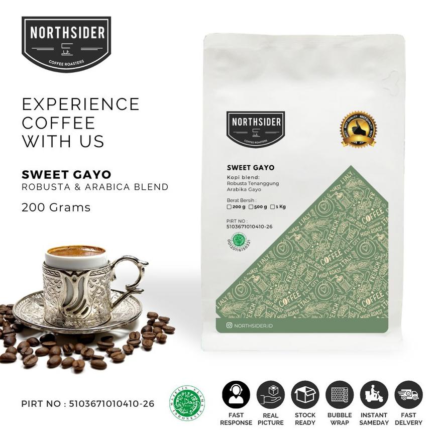 

Northsider Kopi arabika robusta Sweet Gayo blend Espresso 200g