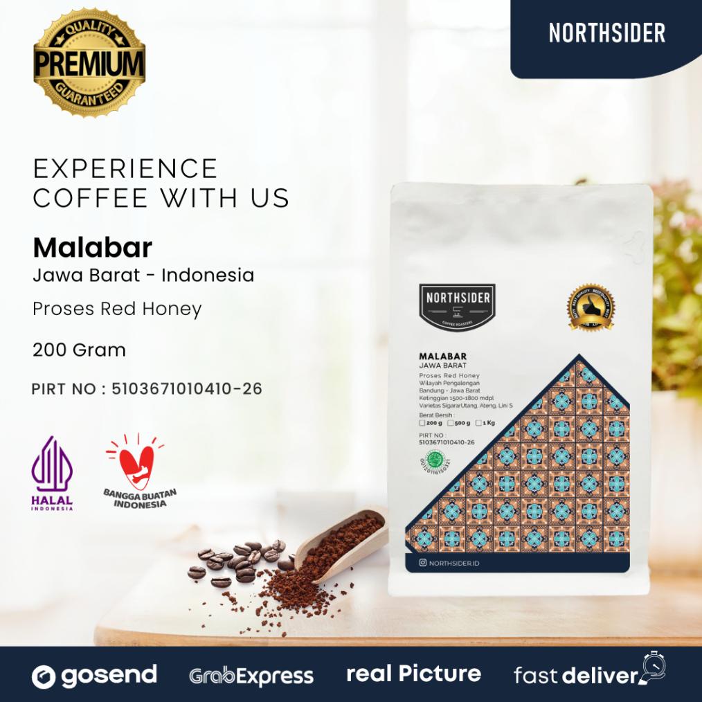 

Northsider Kopi Arabika Java Malabar Red Honey coffee 200g