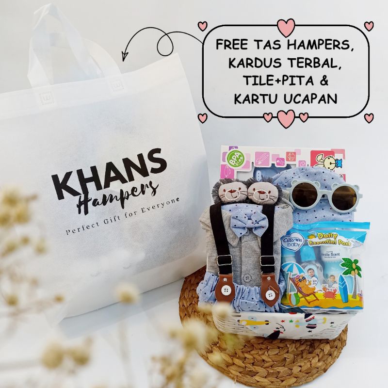[BABY'S NEEDS] Exclusive Baby Boy hampers /baby gift/kado bayi/baju newborn/Suspender bayi/baju