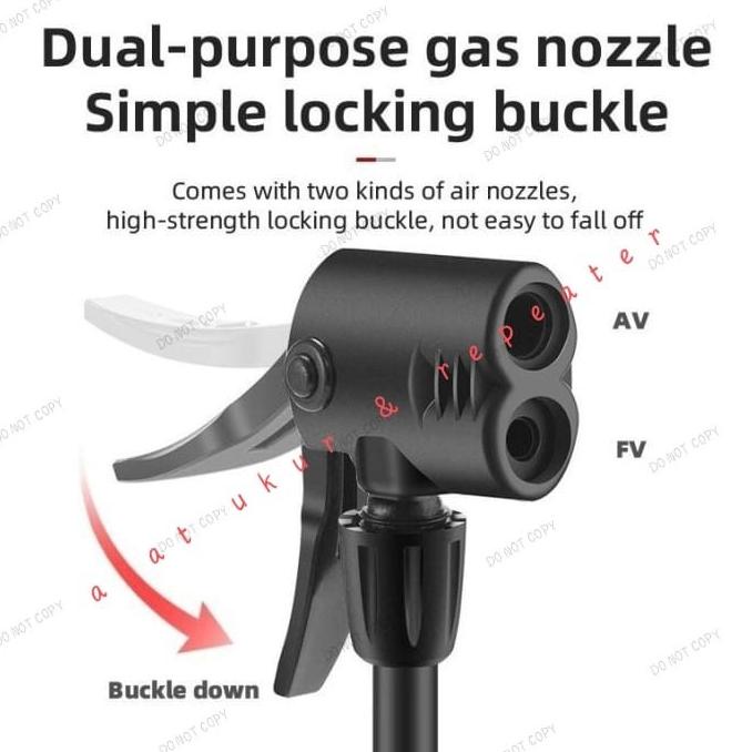 Pompa Kaki Pompa Injak Mini Portable Untuk Ban Motor Sepeda Bola