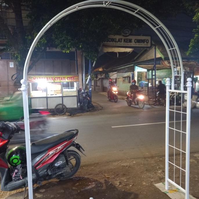 pergola pintu masuk dekorasi pelamina