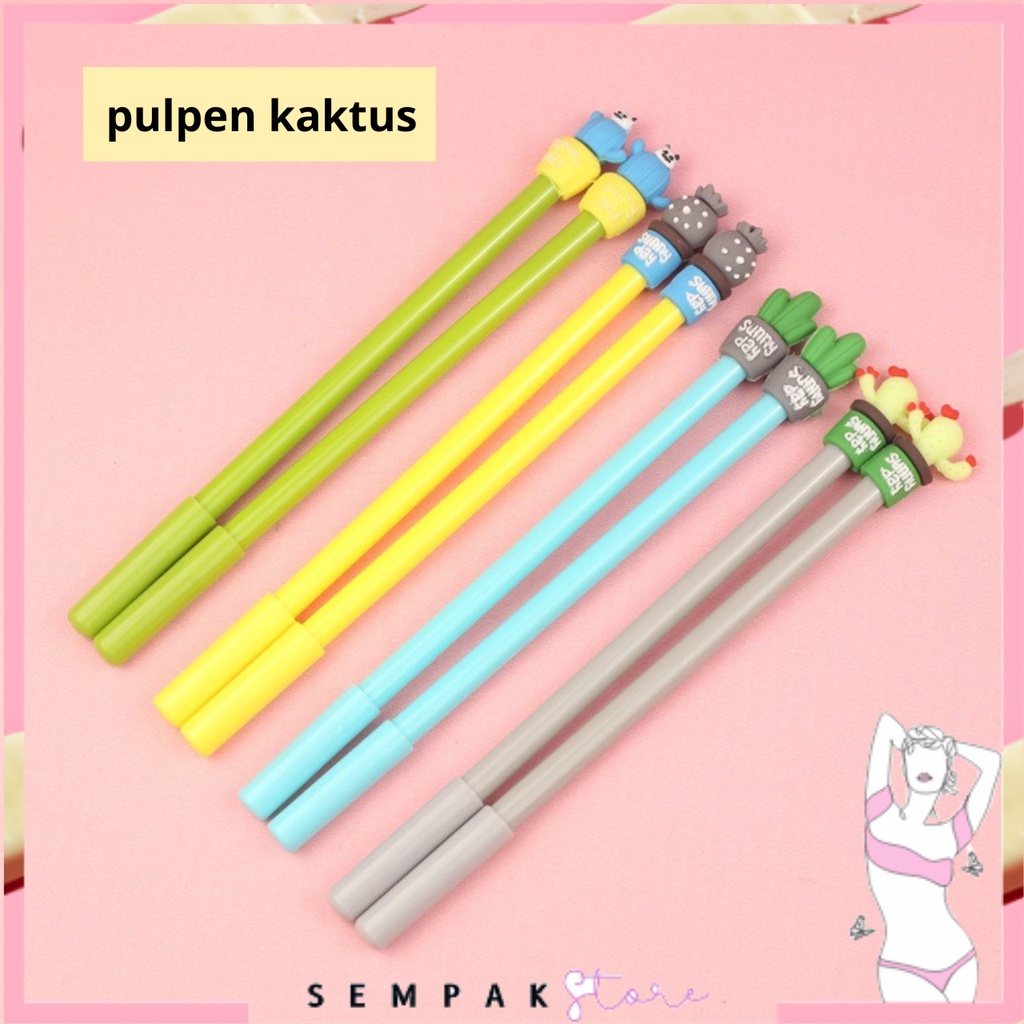 

SS Pena Karakter Kaktus Pulpen Cactus Karakter Lucu Warna Warni Bolpen Cute Tinta Gel Alat Tulis Kantor Sekolah Murah