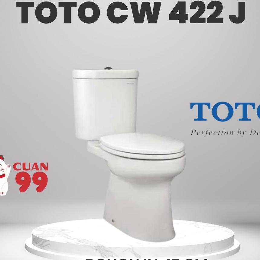 Closet Duduk Toto Cw 422 J + Sw 422 Jp / Cw422J + Sw422Jp Tutup Soft Closing
