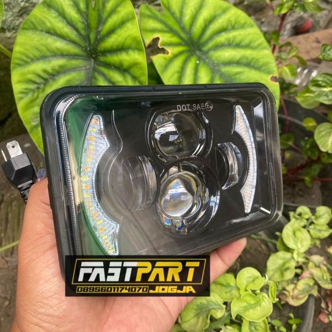 ] lampu daymaker 4x6 tipe c ada lampu senja | lampu daymaker tipe c c69