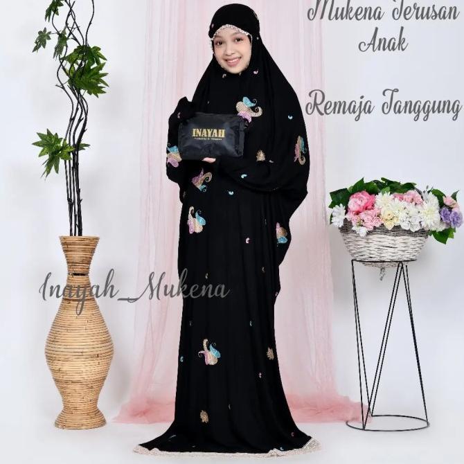 Mukena Terusan Rayon Anak Remaja Tanggung