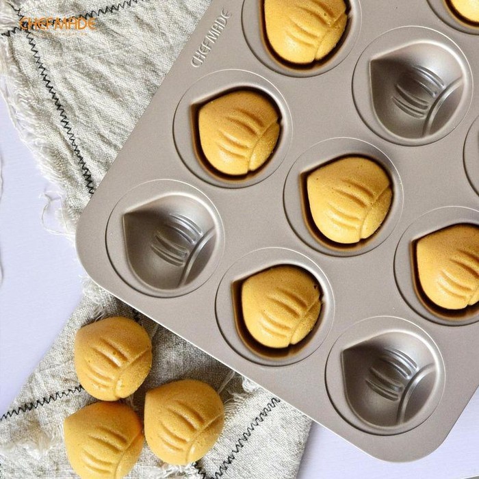 Chefmade Wk9451 - Chestnut Cake 12Cups Non Stick Pan / Loyang Chestnut