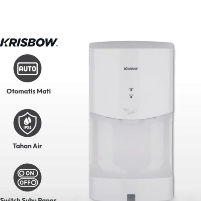 Krisbow Hand Dryer Pengering Tangan Ak2630Tk