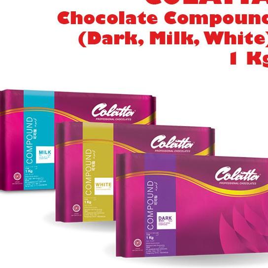 

Colatta Chocolate Compound Dark, Lk, White Cokelat Blok 1 Kg