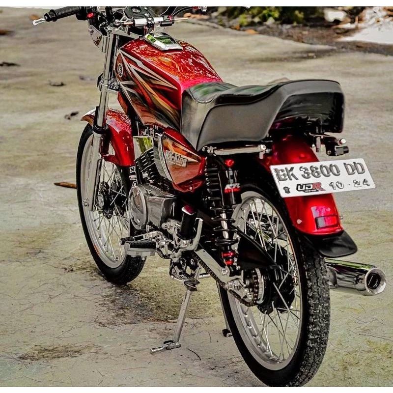 Striping lis sticker standar ORI yamaha rx king 2005 hitam merah stiker rx king merah 2005