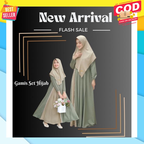 Pasangan Satu Pasang Kapel Cople Baju Gams Couple Ghamus Copel Games Kopel Gamis Kapelan Keluarga Le