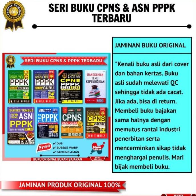 BUKU CPNS PPPK 2022 - 2023 TERBARU PANDUAN SUKSES LOLOS TES PPPK GURU