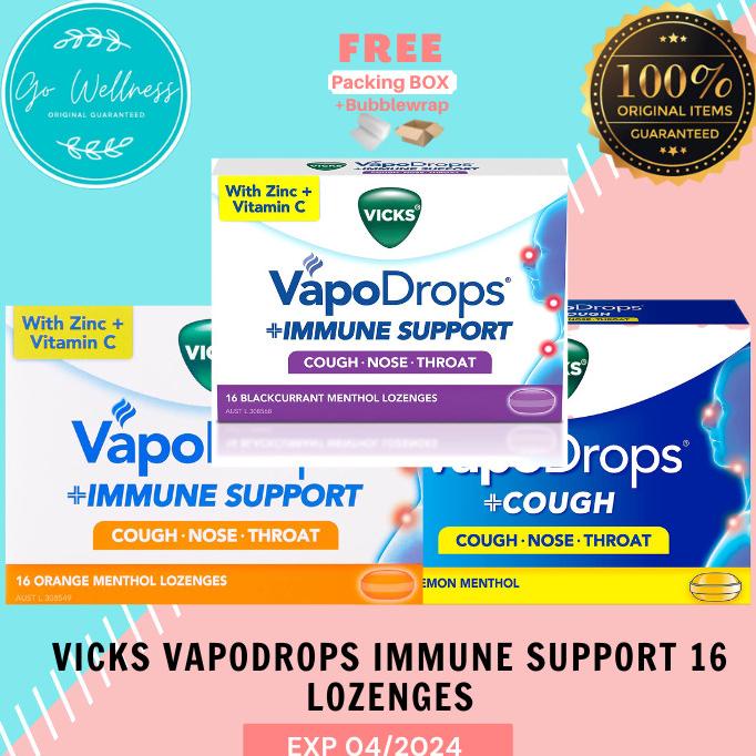 Vicks Vapodrops Immune Support 16 Lozenges Menthol