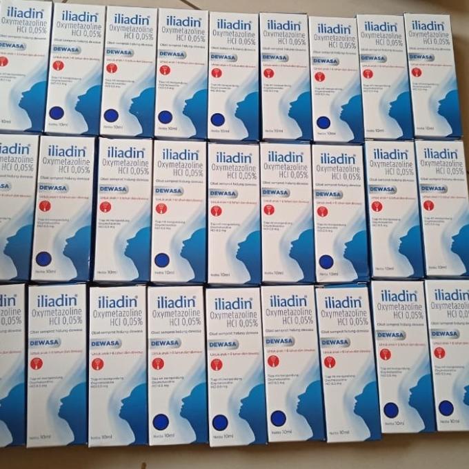 Iliadin Oxymetazoline Hcl 0.05 Obat Semprot Hidung Dewasa 10Ml Iliadin
