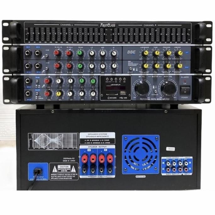 Amplifier Firstclass Fc-A 4400 Dsp / Fc 4400 Bbe Bluetooh Usb Original Kualitas Premium