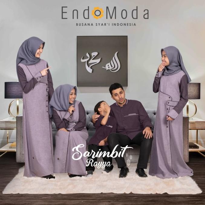 Sarimbit Endomoda Rayya Purple Terbaru Original