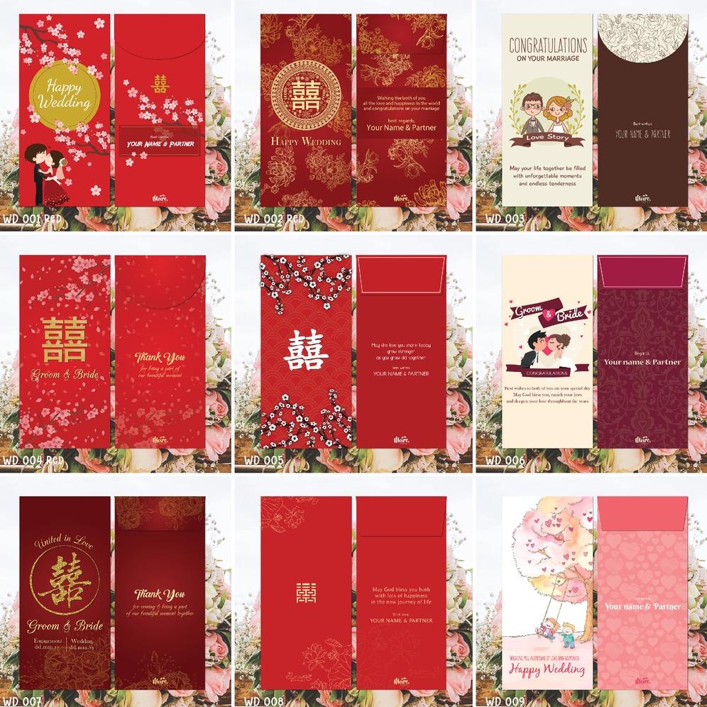 

New Stok Custom Angpao Wedding | Angpao Sangjit | Amplop Uang Seserahan | Angpao Kondangan (Mpwd Collection 001) Terlaris