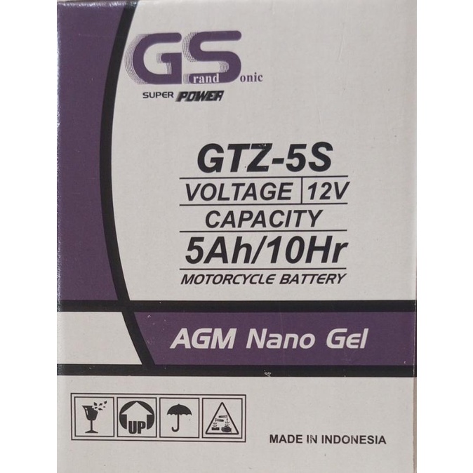 Aki/Accu Motor Honda Beat Fi Esp Cbs Karbu Vario 110 Aki Kering 5 Ah