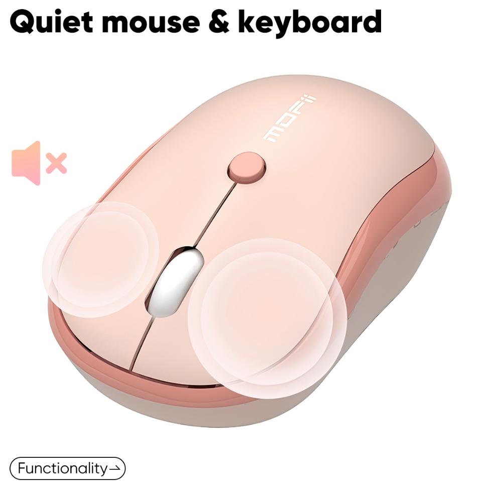 Mofii Mechanical Keyboard Wireless Red Switch Dan Mouse Wireless Set Sweet Plus