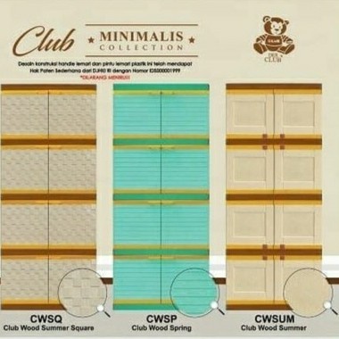 CLUB LEMARI PLASTIK JUMBO 4 SUSUN LEMARI PAKAIAN CLUB