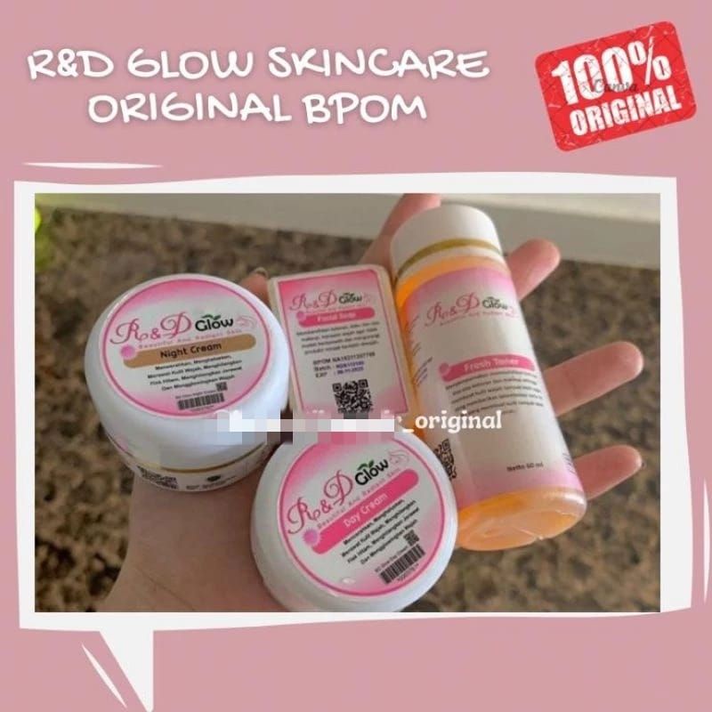 R&D GLOW SKINCARE (ECER) R&D GLOW SKINCARE original by RIMADAYANTI BPOM